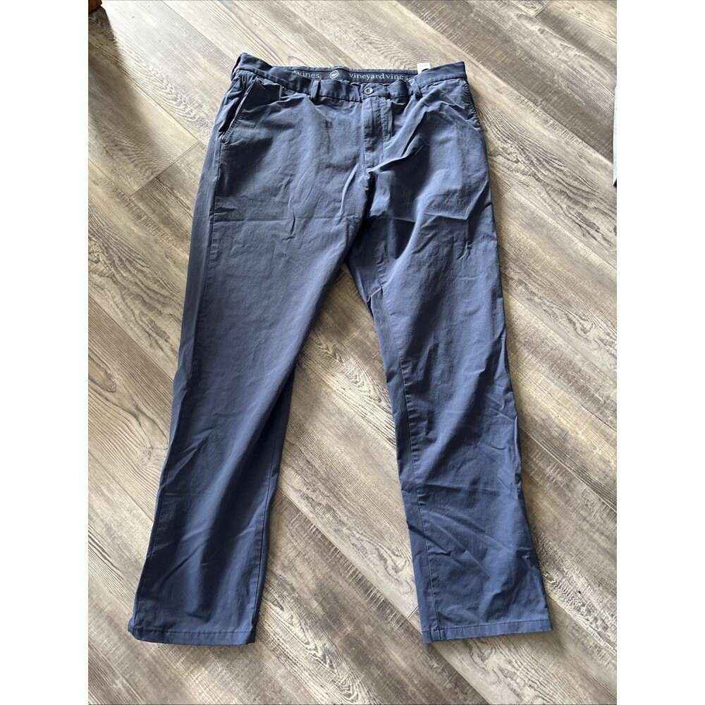 Vineyard Vines OTG Pants Mens 38x34 On the Go Navy Performance Stretch 5-Pocket